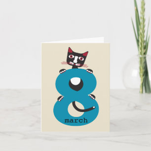 Carte Congrats avec le jour des femmes internationales