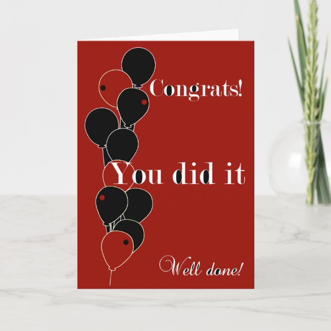 Carte Congrats vous l'avez fait ! (Devant)