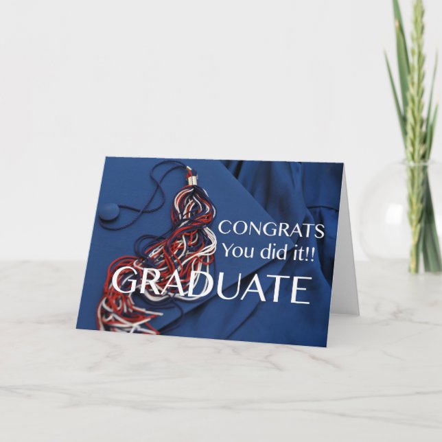 Carte Congrats - vous l'avez fait ! (Devant)