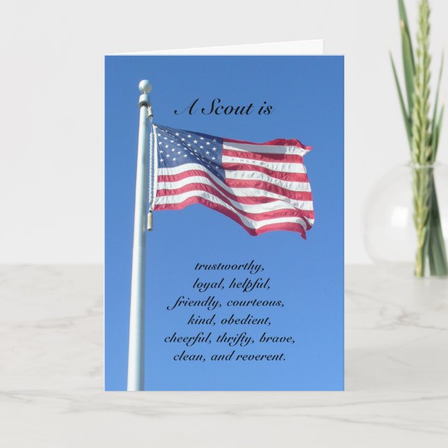 Carte Congratulations : A Scout Is... (Devant)
