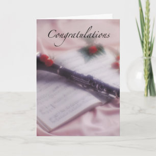 Carte Congratulations de Clarinet