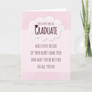 Carte Congratulations de grade Girly Pink