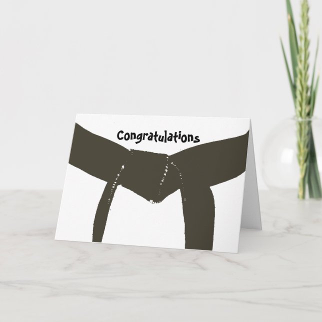 Carte Congratulations de Martial Arts Brown (Devant)