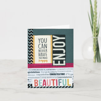 Carte Congratulations Enjoy