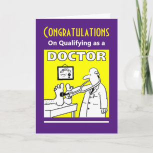 Carte Congratulations on Qualifying Doctor