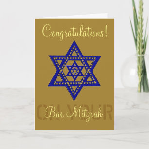 Carte Congratulations on your Bar Mitzvah
