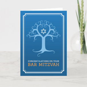 Carte Congratulations on your bar mitzvah tree of life