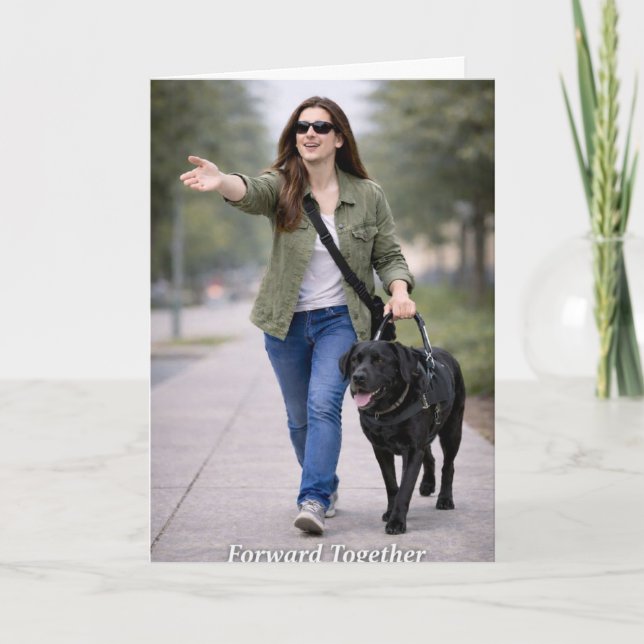 Carte Congratulations on Your New Guide Dog Card (Devant)