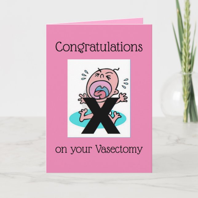 Carte Congratulations on your Vasectomy - Funny (Devant)