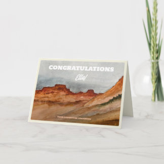 Carte Congratulations Watercolor Western Desert