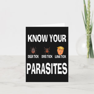 Carte Connaissez vos parasites Anti-Trump résister à un 