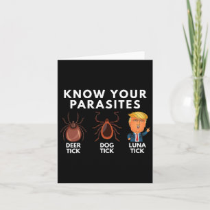 Carte Connaissez Vos Parasites Deer Tick Dog Tick Luna T