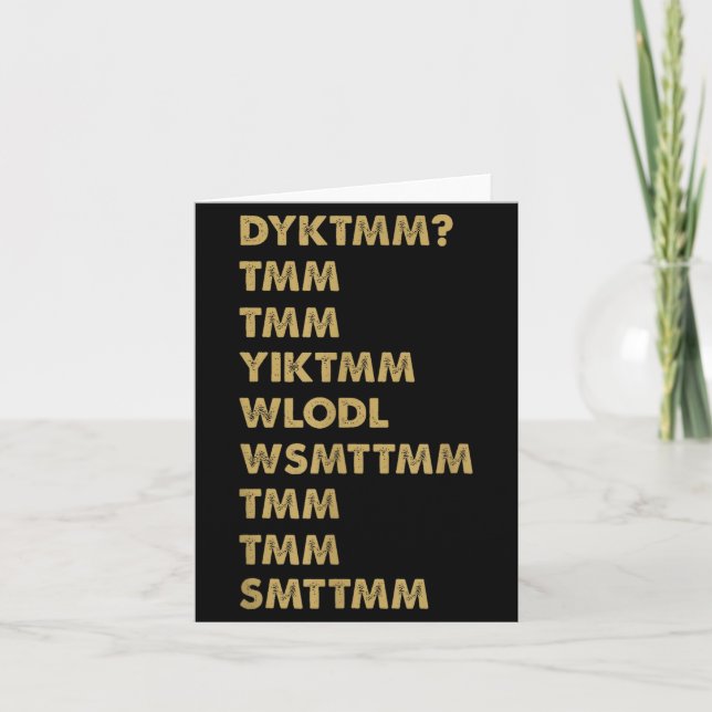 Carte Connaissez-Vous l'Homme au Muffin_ Dyktmm_ Drôle N (Devant)