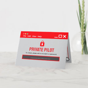 Carte Connexion Pilote Privé Félicitations