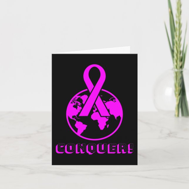 Carte CONQUER ! le monde - combattre le cancer du sein (Devant)