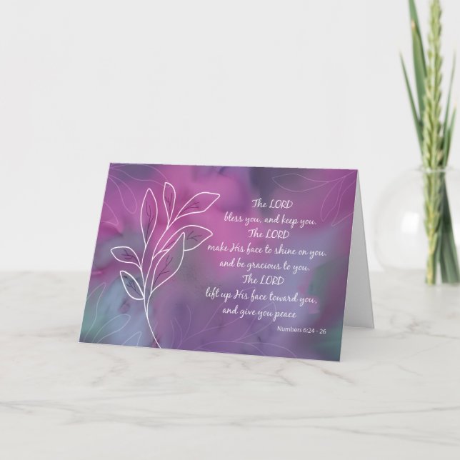 Carte Consacré en tant qu'évêque Seigneur bénisse et gar (Devant)