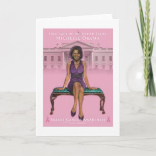 CARTE CONSCIENCE DE CANCER DU SEIN DE MICHELLE OBAMA