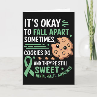 Carte Conscience de santé mentale de cookie drôle