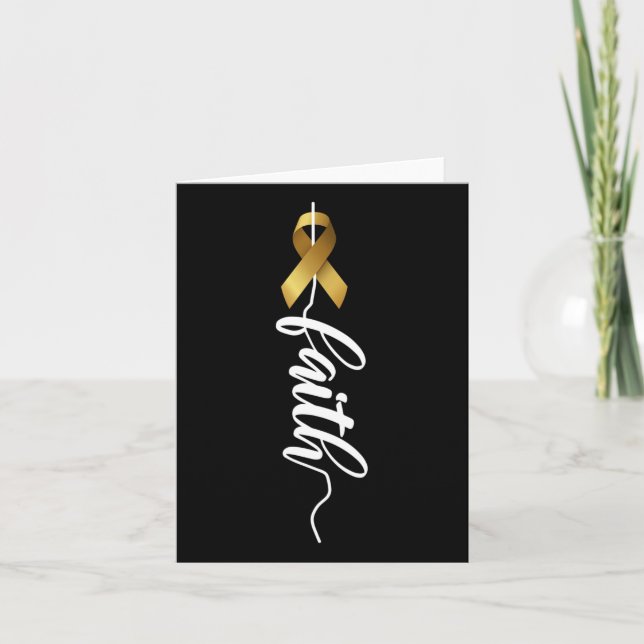 Carte Conscience du cancer chez l'enfant Sensibilisation (Devant)