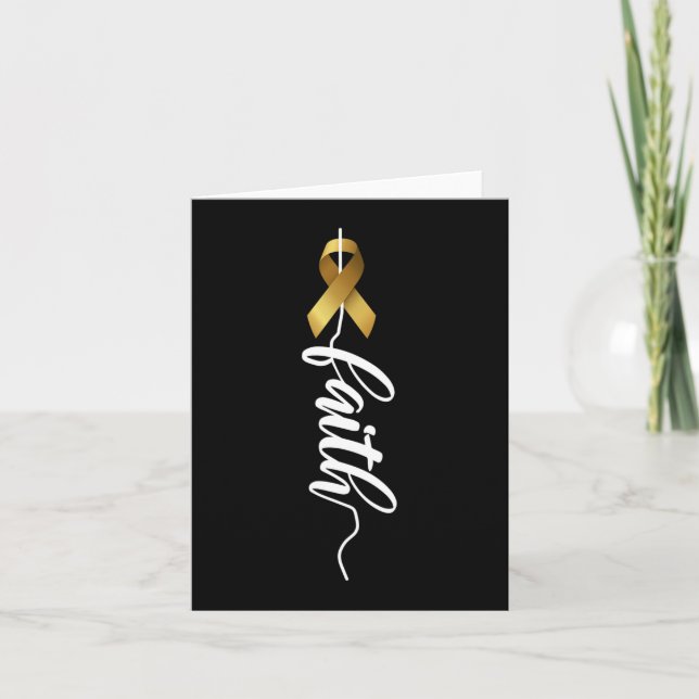 Carte Conscience du cancer chez l'enfant Sensibilisation (Devant)