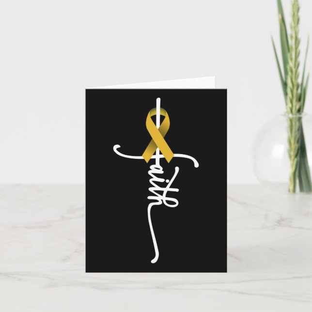 Carte Conscience du cancer chez l'enfant Sensibilisation (Devant)