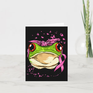 Carte Conscience du cancer du sein de la grenouille Canc