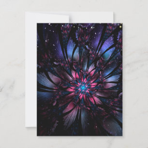 Carte Conseil Abstract fractal flower design