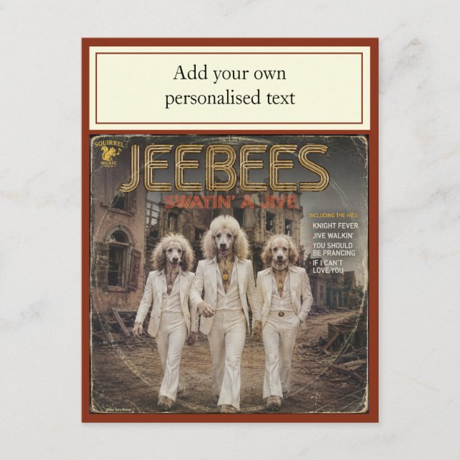 Carte Conseil Album Jeebees : une parodie (Devant)