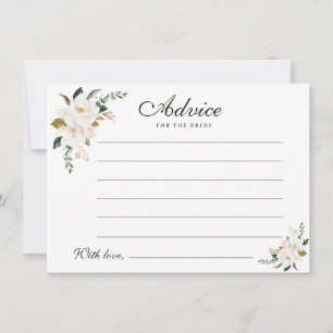 Carte Conseil aquarelle magnolia floral