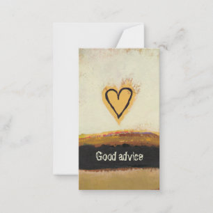 Carte Conseil Art moderne amusant coeur de la peinture personnal