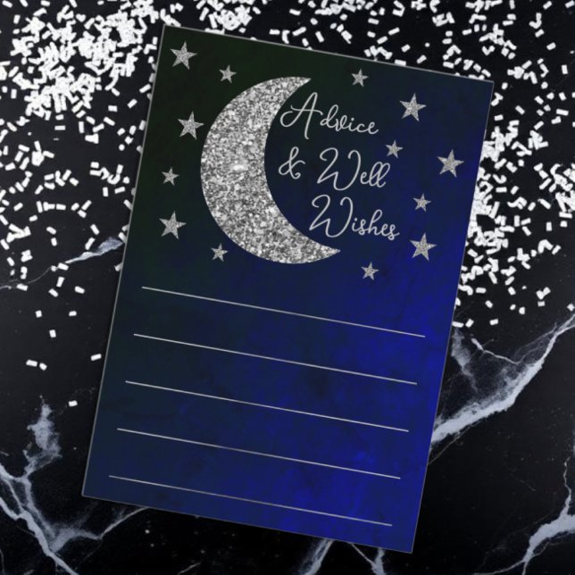 Carte Conseil Au-Dessus Du Baby shower Lune (Créateur téléchargé)