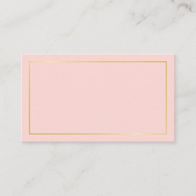 Carte Conseil Blush rose & or Mariage Conseils et souhaits (Devant)
