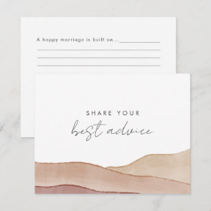 Carte Conseil Boho Watercolor Abstrait Classic Fun Meilleur Cons