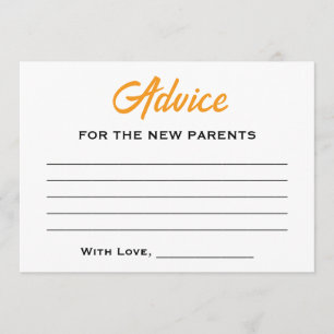 Carte Conseil Citrus Neutre Pour Les Sexes Un Petit Baby shower
