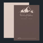 Carte Conseil Clear Mountain Mariage campagnard Mots de sagesse<br><div class="desc">Cette carte de conseil de sagesse aux mariages campagnards de montagne clairs est parfaite pour un mariage rustique. L'aménagement comprend une montagne beige d'aquarelle idyllique. Ces cartes sont parfaites pour un mariage, une douche nuptiale, un baby shower, une fête de remise de diplômes et plus encore. Personnalisez les cartes avec...</div>