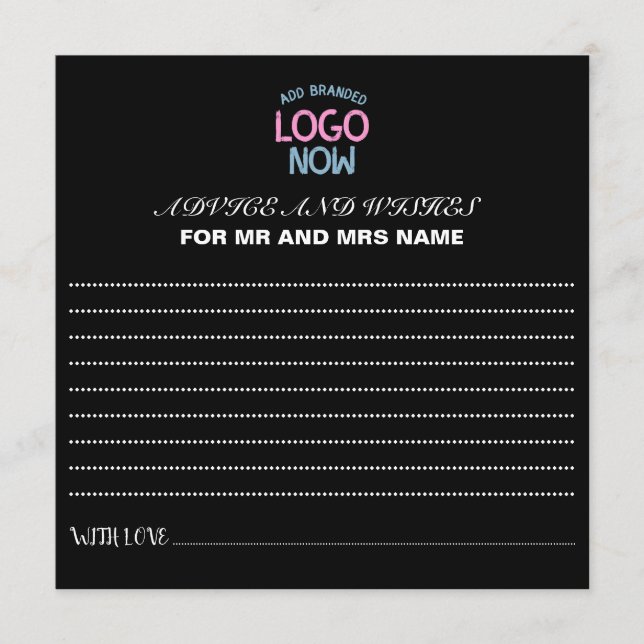 CARTE CONSEIL CLIENT SIMPLE CONTEMPORAIN PROPRE NOIR MODE (Devant)