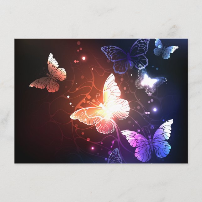Carte Conseil Clowing Night Butterflies (Devant)