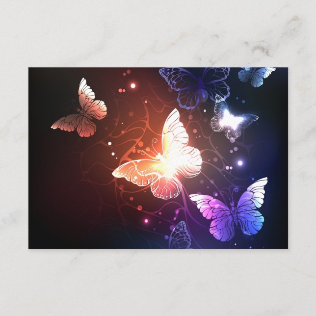 Carte Conseil Clowing Night Butterflies (Devant)