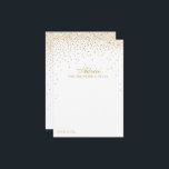 Carte Conseil Collection Vintage de Mariage Glam Gold Confetti<br><div class="desc">Ajoutez une touche de glamour à votre mariage avec ces cartes de conseils en confetti d'or. Le design simple et élégant permettra à vos invités d'écrire une note de conseil à garder et à lire dans les années à venir. Le libellé est facile à personnaliser, de sorte que ces cartes...</div>