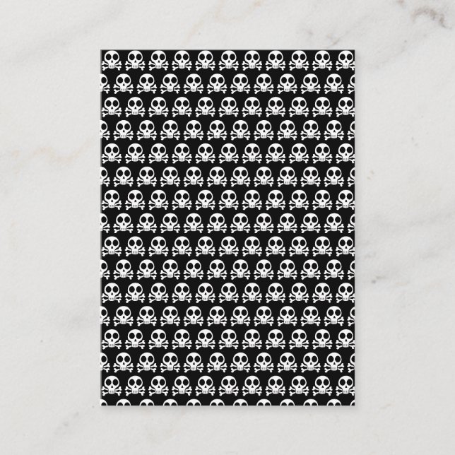 Carte Conseil Conception de crâne de pirate (Devant)