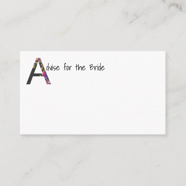 Carte Conseil Conseiller pour l'épouse (Devant)