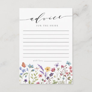 Carte Conseil Conseils à la mariée Fête de mariage amour de fleu