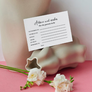 Carte Conseil Conseils minimalistes et souhaits pour le parent à