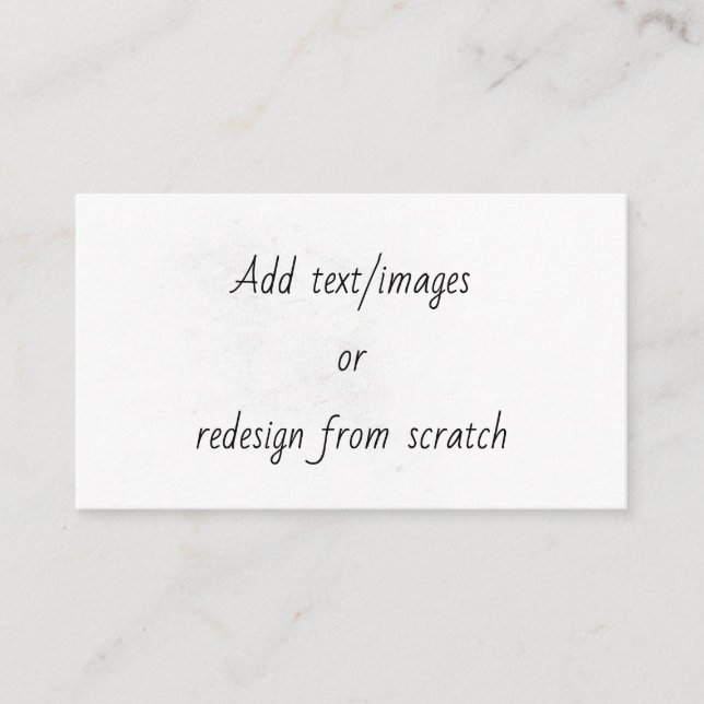 Carte Conseil Create Your Own (Devant)