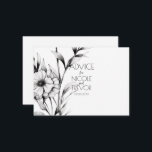 Carte Conseil Créez votre propre - 3 Fleurs sauvages B&W<br><div class="desc">Créez votre propre - 3 Fleurs sauvages de B&W Visitez notre boutique pour plus de coordination mariage et événements spéciaux,  décors et faveurs!</div>