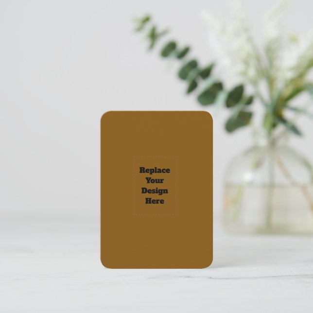 Carte Conseil Créez Votre Propre Brun (Debout devant)