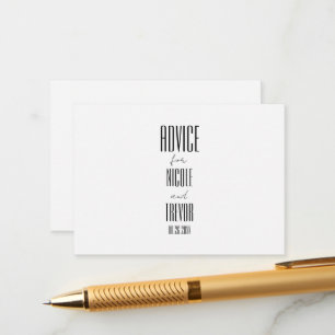 Carte Conseil Créez votre propre personnalisation