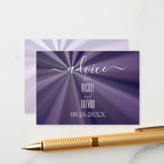 Carte Conseil Créez votre propre Sunburst Purple Gras