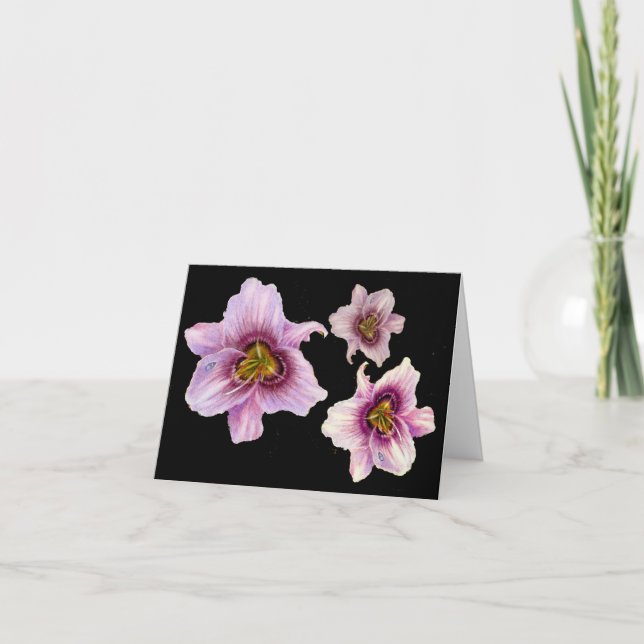 Carte Conseil de Trois Lillies de Tigre (Devant)