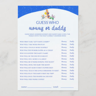 Carte Conseil Devinez combien de bisous pour un petit snowboarde